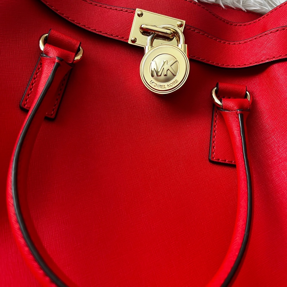 MK Orange Red Purse - Picture 2 of 8